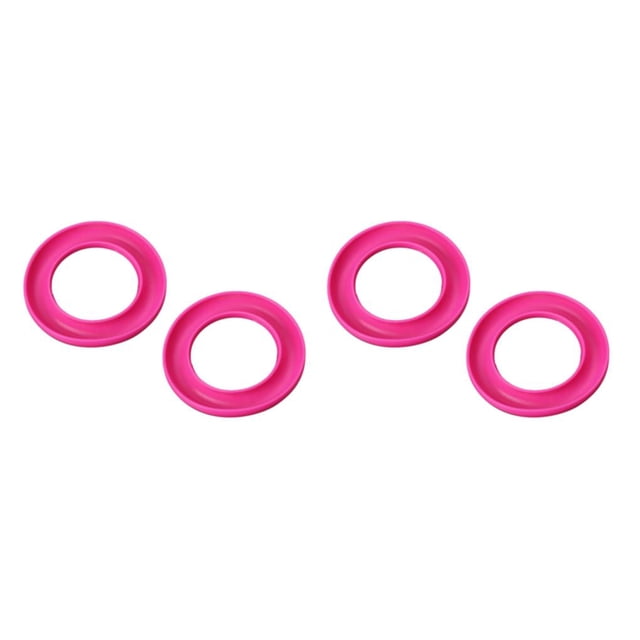 Riwesomey 2 uds portabobinas caja de almacenamiento redonda de plástico anillo de goma protector de agujas de coser artesanía herramientas de Rosa roja 2Conjunto