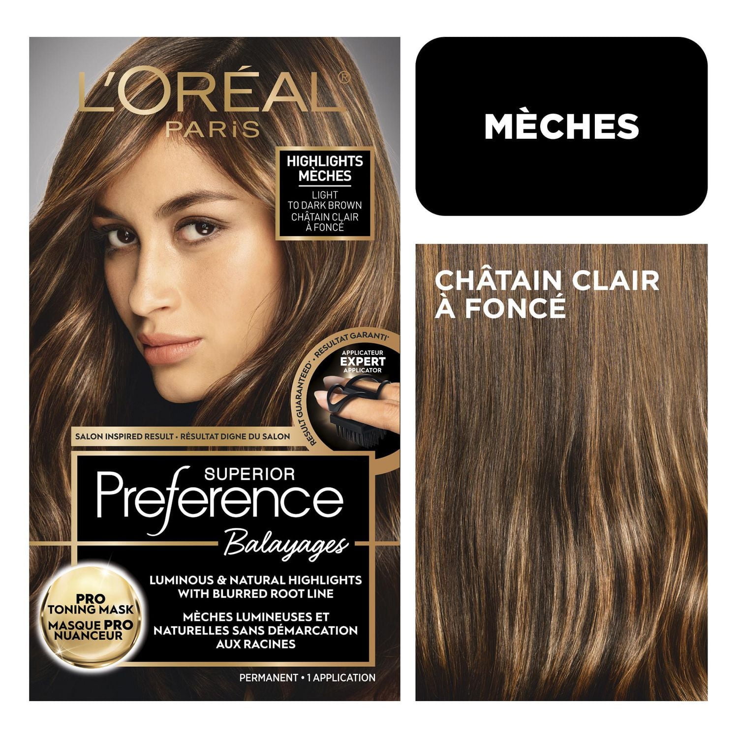 L'Oréal Paris Superior Preference Balayage, Luminous and natural highlights, inspired by salon, 1un