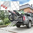 thumbnail image 2 of 1pc 7.5' motorcycle ramp Aluminum Arched Foldable Folding Loading ATV Dirt Bike Ramp 750Lbs Capacity, 2 of 7