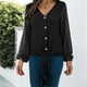 thumbnail image 4 of Camisas casuales de manga larga con cuello en V para mujer Fridja ghj987+5481, 4 of 8