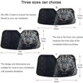 thumbnail image 5 of GZHJMY Leopard Car Windshield Sun Shade Foldable Sun Shield Shade for Blocks UV Rays Protector-Keeps Your Vehicle Cool for Most Sedans SUV Truck,55"x27.6", 5 of 7