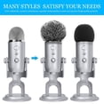 thumbnail image 3 of facefd Fluffy Microphone Covers Furry Mic Headset Karaoke Windscreen Voice Tube Protector with Good Elasticity Replacement for yeti/Pro, 3 of 5