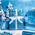 thumbnail image 4 of Rollo de papel de regalo LeZakaa Blue Snowflake 43x1000 cm, 4 of 7