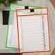 thumbnail image 5 of Protectores de hojas de 6 piezas Cubierta de papel de diseño transparente Protector de hojas sueltas Bolsa de protección de archivos de papel (color aleatorio), 5 of 6