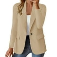 thumbnail image 2 of Zshosam Blazers for Women,Womens Casual Suit Collar Blazer Business Open Front Work Office Jacket Cardigan(Beige,M), 2 of 5