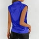 thumbnail image 5 of Camiseta sin mangas con cuello en V para mujer - Escote con volantes, tejido ligero, primavera/verano - Tallas S-XL, ropa informal/de fiesta, 5 of 8
