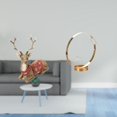 thumbnail image 2 of Escultura de alce de reno, adorno de mesa, figura de ciervo, estatua para sala de estar, oficina, dormitorio, decoración de granja, soporte para botel, 2 of 8