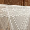 thumbnail image 3 of kiskick 4 Corners Post Canopy Bed Curtains Cozy Drape Canopy Bed Frames Netting for Twin Full Queen King Bed - Cute Princess Lace Bedroom Decoration, 3 of 8