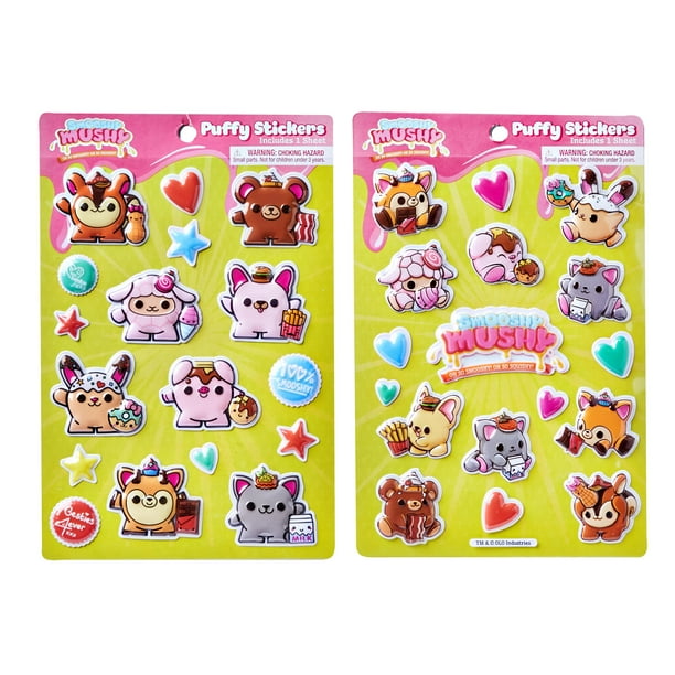  Smooshy  Mushy  Puffy Stickers Walmart com Walmart com