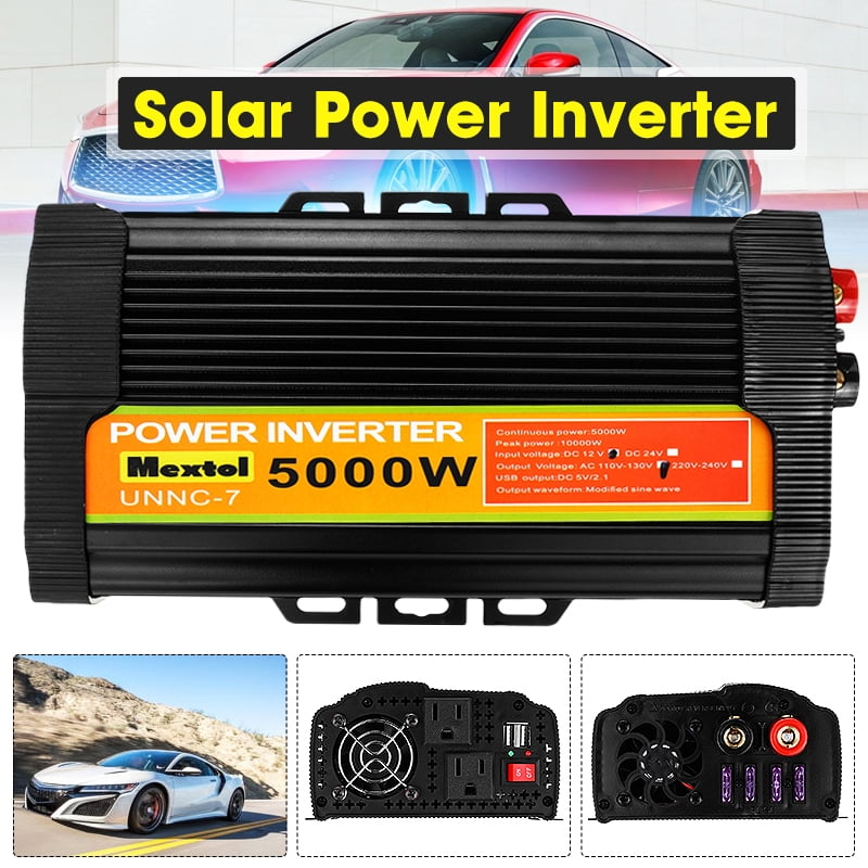 1500/2000W Portable Car LED Power Inverter WATT DC 12V to AC 110V Converter US 