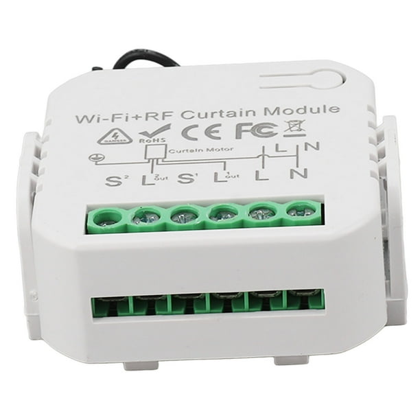 Interruptor Inalámbrico De Persianas, Juego De Reequipamiento De Control De Persiana Enrollable Inalámbrico ABS, Alcance De 100m, Autoaprendizaje, 433 MHz, 100-240V Para El Hogar