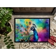 thumbnail image 3 of Carolines Treasures DAC4022MAT 18 x 27 in.  Hippie Animal Peacock Doormat, 3 of 5