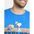 thumbnail image 5 of Peanuts Snoopy Men’s and Big Men’s Explore Graphic Tee, Sizes S-3XL, 5 of 5