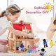 thumbnail image 4 of 20 Pcs Wooden Dollhouse Family Set of 16 Mini People Figures and 4 Pets, Dollhouse Dolls Wooden Doll Family Cosplay Figures Accessories for Pret, 4 of 5