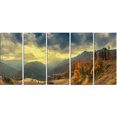 thumbnail image 2 of Caucasus Mountains Yellow Panorama - Landscape Artwork Canvas, 2 of 3