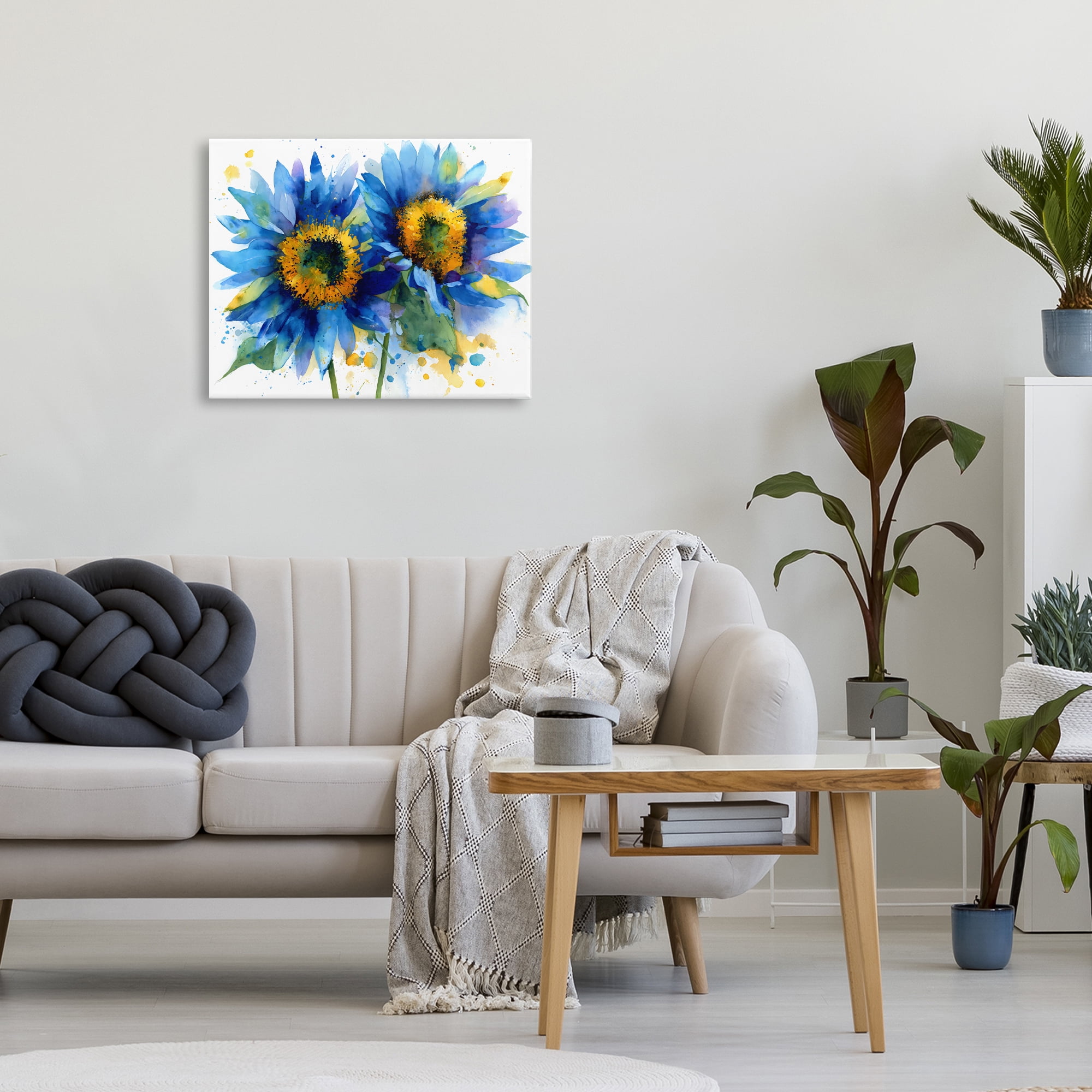 Stupell Industries Blue Sunflowers Bouquet Canvas Wall Art, design by Franklyn Gregory