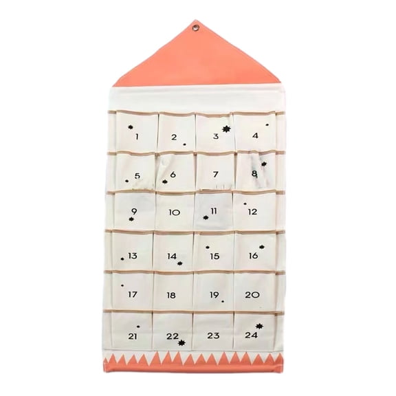Matsuzay Calendario de Adviento rellenable hecho con lona Práctico y práctico Tela resistente y duradera rosa Type2 NO2