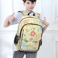 thumbnail image 6 of FORMRS Unisex School Backpack 17" Student Travel Bag with Laptop Compartment, Colorful Flower, 6 of 7