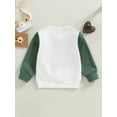 thumbnail image 4 of Mialoley Chandails en Molleton pour Garçons et Filles Col Rond Contraste Couleur Manches Longues Chandails à Capuchon Bébé Automne Hiver Pulls Décontractés, 4 of 8