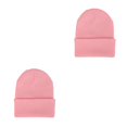 thumbnail image 4 of Jumpingount Beanie Hat Gorros de punto Unisex Skullcap Candy Color Warm Hilo multifuncional Accesorios para el cabello para deportes al aire libre Pink Rosa 2piezas Jumpingount CBP269779, 4 of 5