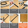 thumbnail image 5 of DIY Doctor Drawer Repair Kit - Pack of 8 Dresser Drawer Bottom Replacement Parts - Drawer Fixer - No Need for Kitchen Drawer Replacement - Replacement Kitchen Drawer - Fix Buckled Drawers, 5 of 5