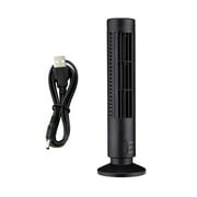 fashionhome Electric Tower Fan Home Office Desktop Portable USB Powered Vertical Mini Air Cooling Fan