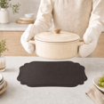 thumbnail image 3 of Unique Bargains 2 Pcs Rectangular Faux Leather Placemat Coffee Color, 3 of 5