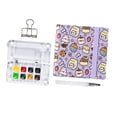 thumbnail image 4 of segolike Outdoor Sketch Kits Pocket Watercolor Set for Children Gift Artists Beginner Cute cup pattern, 4 of 9