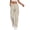 Beige*, variant on RUTAYY Women's Cargo Pants Casual High Waist Solid Color Straight Wide Leg Loose Fit Comfortable Daily Wear Joggers Chic Travel Trousers