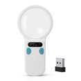 thumbnail image 1 of W90C Wireless RFID Animal Tag Reader with Magnifier and LED Light - 128 Label Memory, Bluetooth and USB Connectivity, Fast Identification for Pet Management, White, 1 of 6