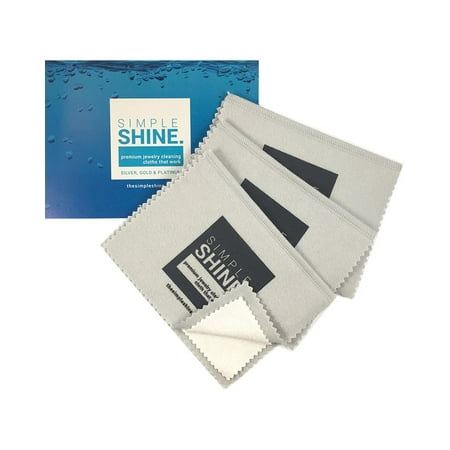 3 Premium Jewelry Cleaning Cloth Silver Polishing