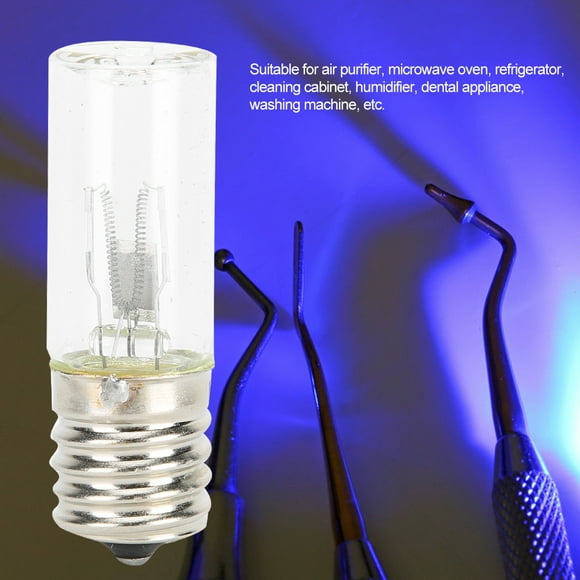 Bombilla De Luz Ultravioleta, Bombilla De Luz Ultravioleta Multiusos E17 De Cristal De Cuarzo De Alta Eficiencia Para Purificador De Aire