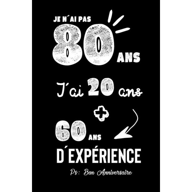 Joyeux Anniversaire Humour Carnet De Notes Idee Cadeau Pour Celebrer Les 80 Ans De Sa Femme