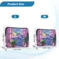 thumbnail image 4 of FORMRS 15"-15.6" Laptop Sleeve Protective Case Soft Carrying Quilted Computer Bag Cover, Purple Window Scene, 4 of 7