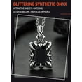 thumbnail image 6 of FaithHeart Dragon Claw Black Onyx Necklace for Men Vintage Punk Biker Gothic Claw Protection Necklace Jewelry Gift for Son Brother Christmas, 6 of 11