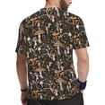 thumbnail image 2 of Wukai Mushroom Garnish Print Men's Short-Sleeved Mesh T-Shirt,Quick-Dry Short Sleeve Workout T-Shirt-4X-Large, 2 of 8