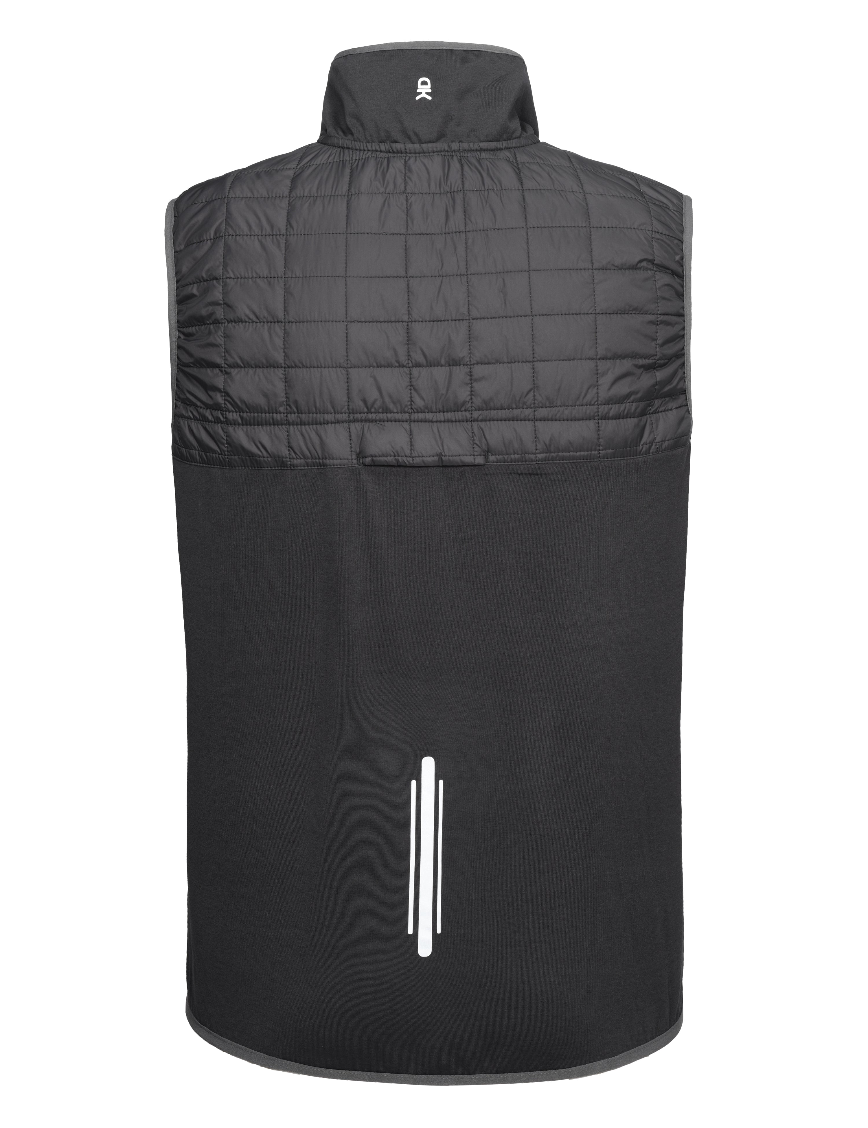 Little Donkey Andy Men's Lightweight Golf Vest Warm Outdoor Sleeveless Jacket for Hiking Travel Running Casual Black M