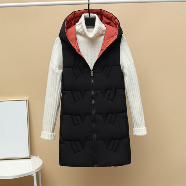 Chaquetas y abrigos casuales sin mangas y sin capucha para mujer, chaqueta fina de plumón con cuello con capucha y penetración de dos lados, sin mangas, delgada, ligera, con bolsillo y cremallera, abr