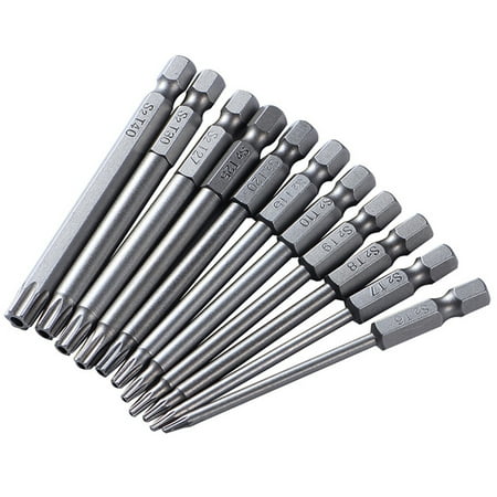 

VEAREAR Essential Hardware tools 110/150mm Magnetic Tamper Proof Screwdriver Hex Torx Flat Head Driver Bits Set