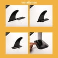 thumbnail image 4 of PinesC UrbanMingle 9 inch Center Fin Replacement with Detachable Fin Dock tail fin for Long Board Paddle Board Surfboard Surfing Tail Rudder Kayak Fin, 4 of 4