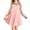 #0063-Pink, variant on Favoffer Girl's Contrast Mesh Puff Long Sleeve High Waist A Line Short Dress with Pockets for Party Dance Graduation Big Kids 5-16Y
