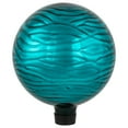 thumbnail image 3 of Northlight Wave Outdoor Garden Gazing Ball - 10" - Turquoise, 3 of 5