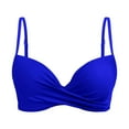 thumbnail image 4 of MKLEKYY Trajes De Baño Mujer 2 Piezas Women Back Stainless Steel Hooks Swimwear Tops Underwire Full Coverage Bikini Top Push Up Swim Crop Top Tie Back Bathing Suit Tops, 4 of 4