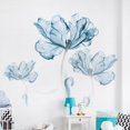 thumbnail image 2 of 110x180cm flor de loto azul grande vinilo pegatina de pared póster sala de estar dormitorio decoración del hogar calcomanías Stikers Mural arte papel tapiz MFZFUKR 2022803-1, 2 of 6