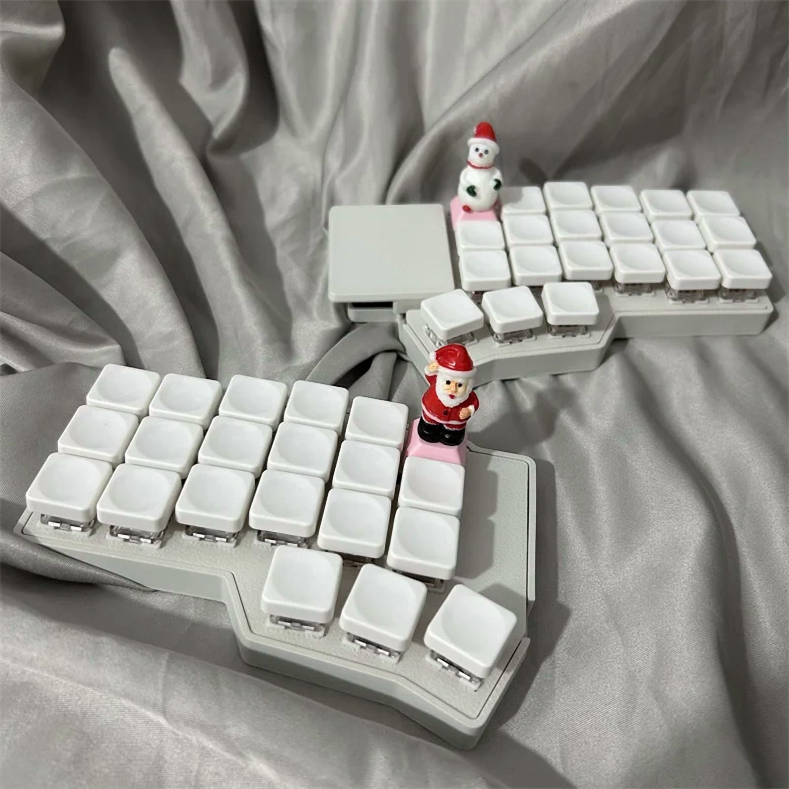 Corne V4.1 Procyon Split Keyboard Kit Square Touchpad Custom RGB VIA with Mouse Knob Hot Swappable Mechanical Keyboard Kit, Wired Single Mode MX Switch, FDM Printed Shell Split Keyboard