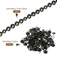 thumbnail image 3 of Uxcell 5Pack 1Meter Glossy Upholstery Tacks Strips Trim Sofa Decorative Nails, Black-gold, 3 of 5