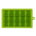 thumbnail image 3 of DIY creativo cubo de hielo grande molde cuadrado forma silicona bandeja de hielo verde, 3 of 6