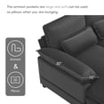 thumbnail image 3 of Holaki Modular Sectional Sofa,6 Seater Sectional Sofa Modular Sectional Couch for Living Room,U Shape Couch with Waist Pillows,110" x 55" x 33",5 Color, 3 of 8