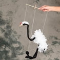 thumbnail image 4 of Handcrafted Crane Marionette Toy Unique Wooden Puppet String Animal Plume With Strings For Interactive Play And Teaching Fun, 4 of 8