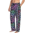 thumbnail image 2 of Balery Rainbow Animal Skin print Men's Pajama Pants,Ultra Lightweight Pjs,Lounge Pant-XX-Large, 2 of 9
